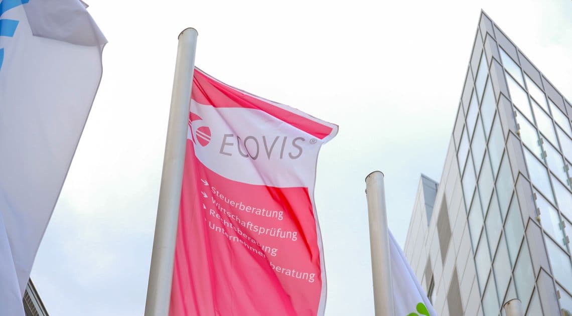 Gebäude Düsseldorf Grafenberger Allee 297 rote Fahne